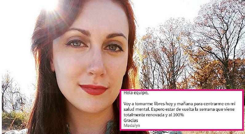 ​Mujer pidió días libres por salud mental pero respuesta de su jefe la dejó en shock