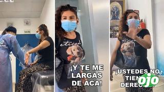 Mujer se pone altanera, empuja e insulta a doctores venezolanos: “¡Te largas de mi país!” 