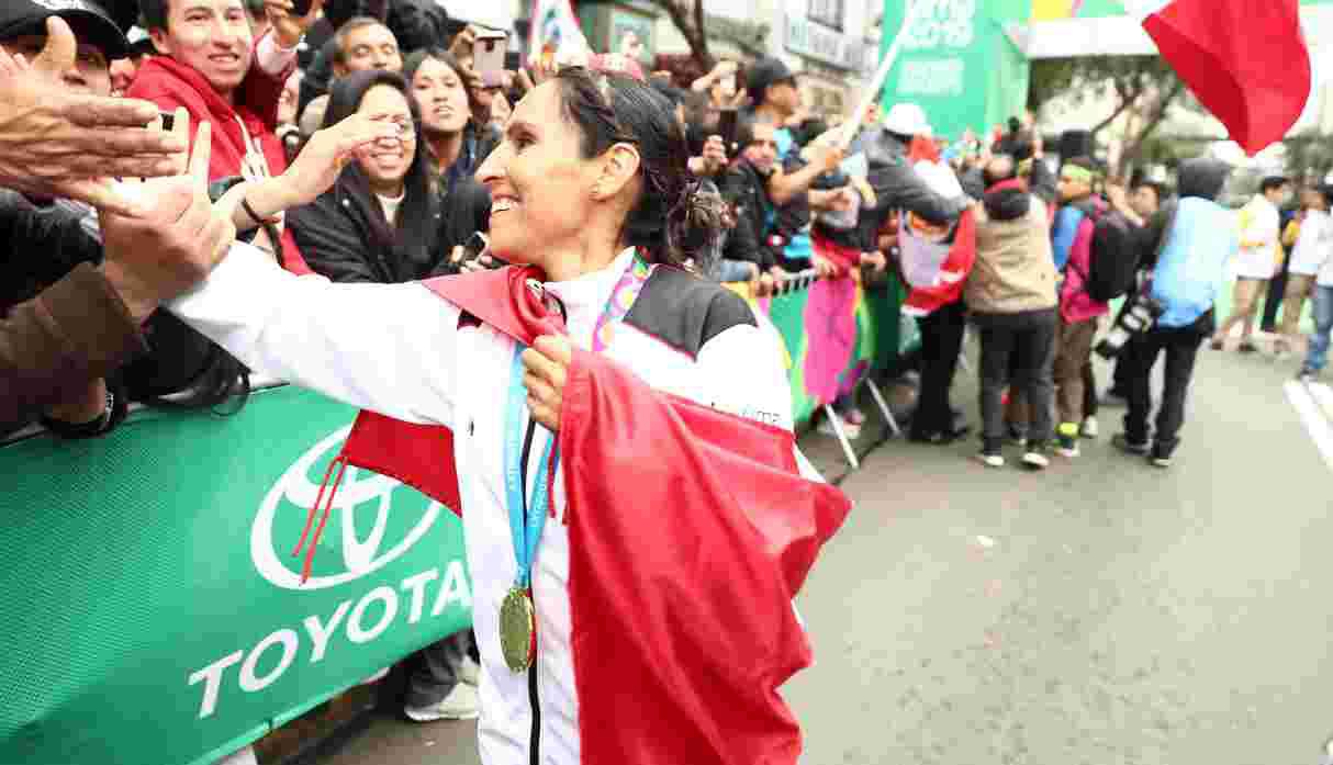 Gladys Tejeda – Oro en Maratón (Foto: GEC)