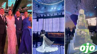 La majestuosa torta de 8 pisos de la boda del ‘Príncipe de Gamarra’ y Pamela Marrache | VIDEO