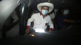 Pedro Castillo: vehículo con comitiva de Perú Libre se despista, dejando dos heridos
