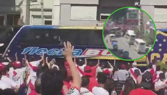 La terrible agresión de los hinchas de River Plate al bus de Boca Juniors (VIDEOS)