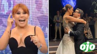 Magaly se burla del ‘matri’ de Karen y Ezio: “¡Qué mejor promoción para una canción!”