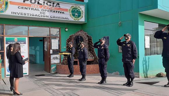 Tacna: altos mandos policiales de la región sureña destacaran la labor del agentes en la sección Homicidios de la División de Investigación Criminal. (Foto: GEC)