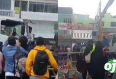 San Juan de Lurigancho: Se desatan enfrentamientos durante operativo contra transporte informal