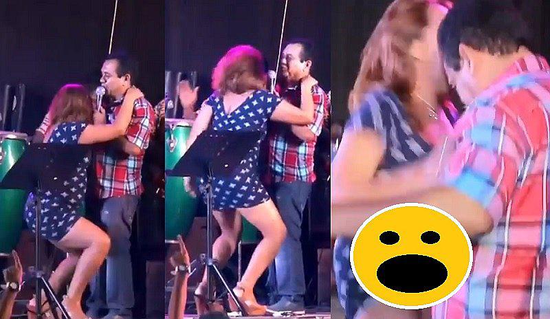Facebook: Tony Rosado se pasó de la raya con mujer en pleno concierto (VIDEO)