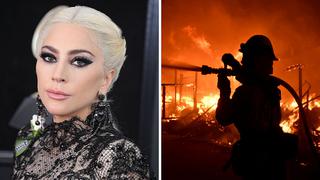 Lady Gaga sorprende tras enviar ayuda a damnificados por masivo incendio en California (FOTO)