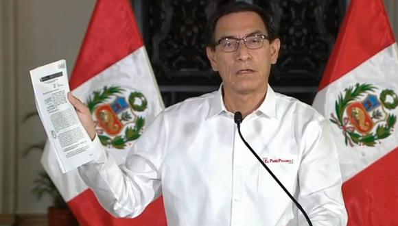 El presidente Martín Vizcarra se pronunció hoy en Palacio de Gobierno con respecto a los últimos audios en donde se le vincula con Richard Swing, entre otras cosas