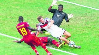 Gran empate 2-2
Alemania-Ghana