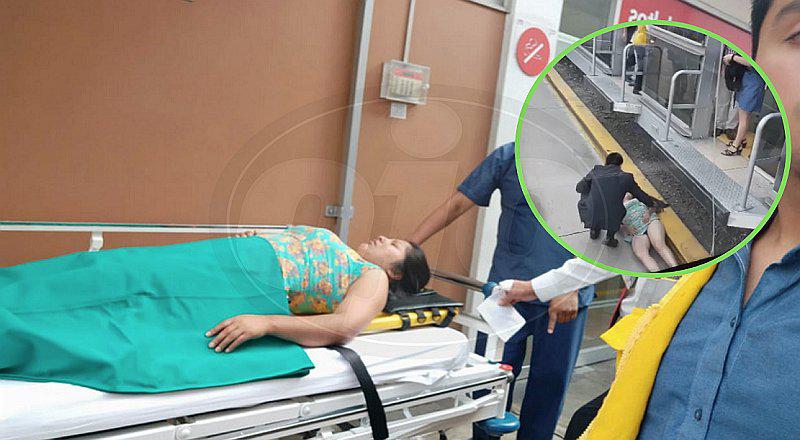 Mujer cae a vía del Metropolitano cuando intentaba ingresar a bus (VIDEO)