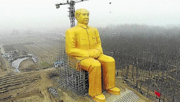 China: Gigantesca estatua de Mao Zedong fue demolida por falta de aprobación 