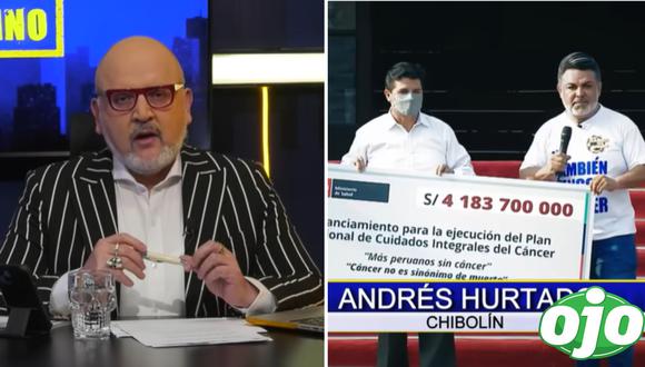 Beto Ortiz arremete contra Castillo y ‘Chibolín’ por burlarse de niños con cáncer. Foto: (Captura/Willax TV).