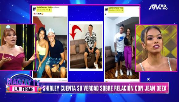 Shirley Arica reveló detalles de su pasado amoroso con el futbolista Jean Deza. (Foto: Captura Magaly TV: La Firme)