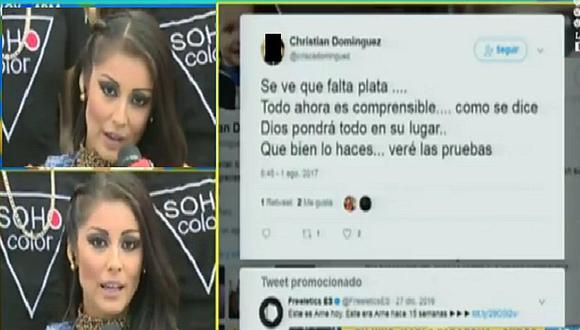¡Karla Tarazona hace sudar frío a Christian Domínguez! Lo amenaza tras fuertes mensajes (VIDEO)