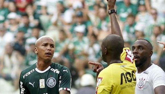 ​Astro del Palmeiras escupe a rival y es suspendido apenas por seis fechas