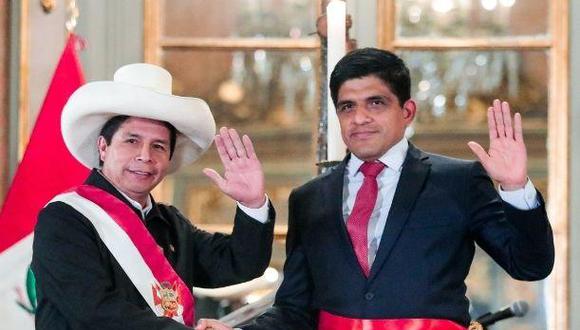 El presidente Pedro Castillo al lado de Juan Carrasco Millones. (Foto: Presidencia de Perú)
