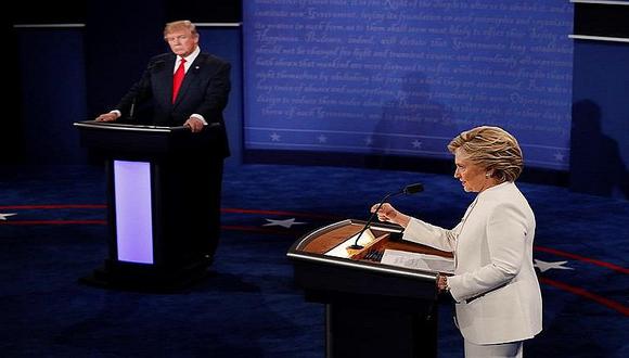 Hillary Clinton y Donald Trump debaten por última vez 