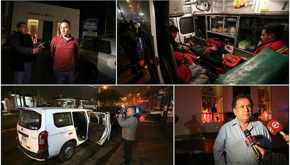 Surco: Cinco heridos deja choque de un taxi contra una camioneta 