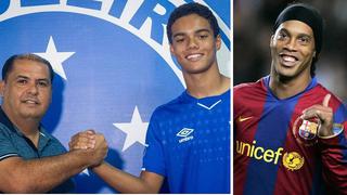 ​Hijo de Ronaldinho sella su primer contrato como futbolista