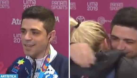 Gimnasta argentino gana medalla de bronce y le pide matrimonio frente a cámaras | VÍDEO