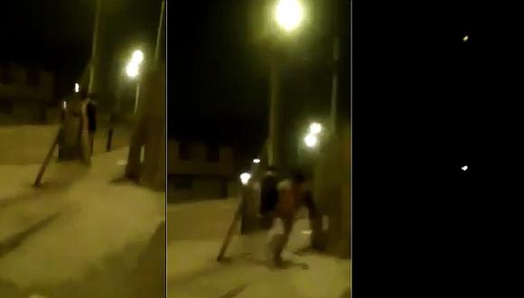 Chicos provocan un apagón al reventar cohetes en un poste de luz (VIDEO)