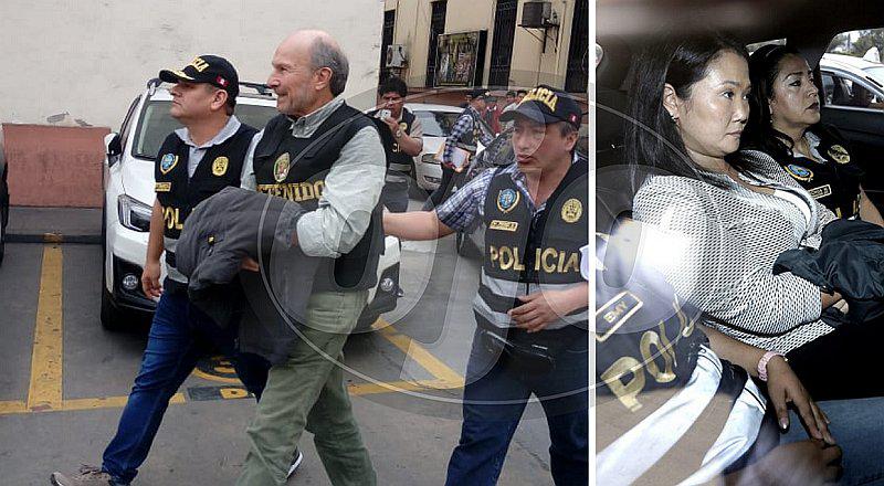 Augusto Bedoya es detenido al igual que Keiko Fujimori (FOTOS Y VIDEO)