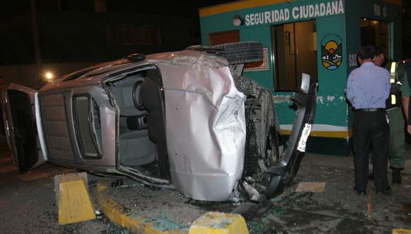 Accidente en La Molina deja dos heridos  