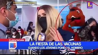 “Scooby-Doo” y jovencita se roban las cámaras por bailar reggaeton en el ‘Vacunafest’ | VIDEO