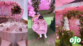 Lesly Castillo: la impresionante decoración de la fiesta de su hija Chiara | VIDEO