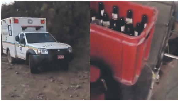 Áncash: encuentran tres cajas de cervezas al interior de una ambulancia