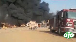 Carabayllo: Incendio destruyó almacén de una fábrica de pinturas (VIDEO)