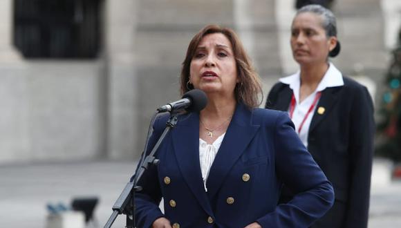 Presidenta Dina Boluarte volvió a realizar un llamado a la calma y serenidad ante el panorama de protestas en el país tras vacancia de Pedro Castillo. (Foto: GEC)