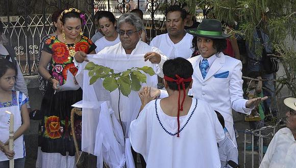 Ecologista peruano se casa con milenario Árbol del Tule en México 