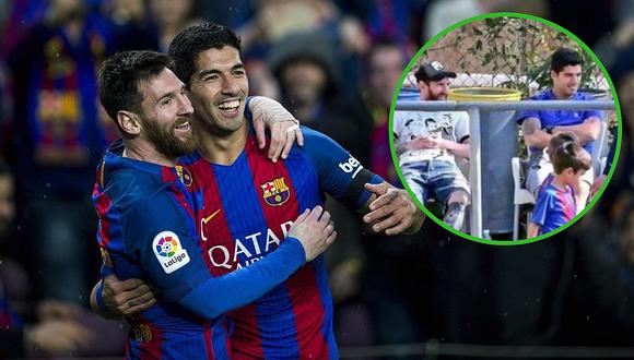 La ejemplar actitud de padre de Lionel Messi y Luis Suárez que da vuelta al mundo