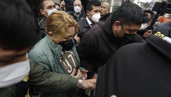 Karelim López se retiró de la Comisaría de Breña sin declarar a la prensa. (Foto: GEC)