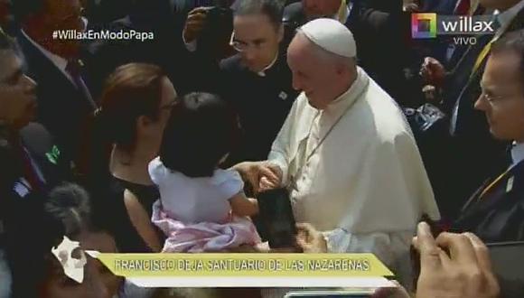 ​Papa Francisco les dio la bendición a los mellizos de Milagros Leiva (VÍDEO)