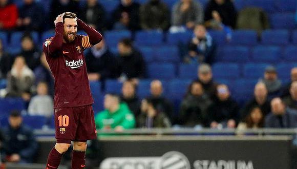​Messi falla penal y Espanyol vence 1-0 al Barcelona en la Copa del Rey