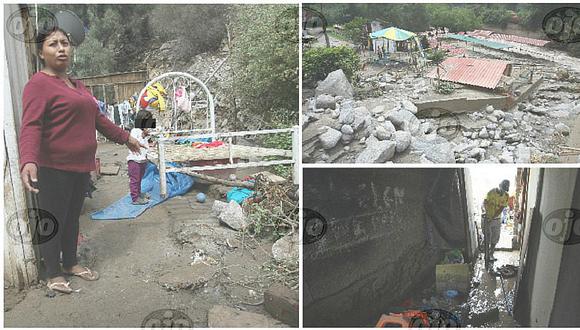 Santa Eulalia: damnificados claman por agua y comida tras caída de huaicos (FOTOS)