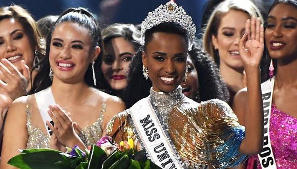 Zozibini Tunzi el domingo fue coronada como Miss Universo 2019 en la ciudad de Atlanta.  (Foto: AFP)