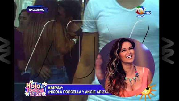 Esto Es Guerra: Nicola Porcella y Angie Arizaga ampayados cariñosos en discoteca