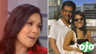 Tula Rodríguez se molesta cuando le preguntan por Carmona: “Dejemos a mi esposo descansar en paz”