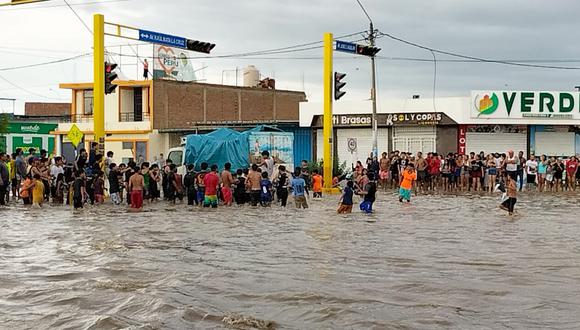 Viviendas inundadas en Piura. Foto: archivo