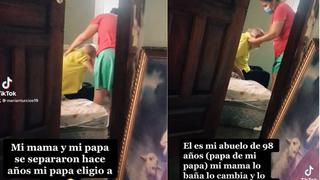 Una mujer cuida al padre su exesposo pese a que este ya tiene otra pareja