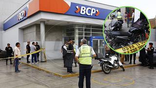 Cuatro delincuentes asaltan banco y a dos cambistas en Surco (VIDEO)