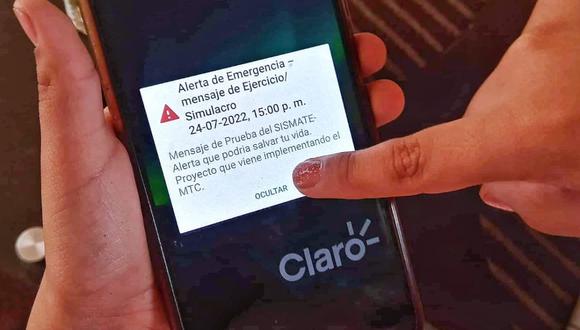 Sismate: MTC realizó prueba de alerta sobre sismo o desastre en más de 22 millones de celulares. (Foto: MTC)