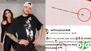 Las señales de que las rosas de Melissa Paredes fueron enviadas por el bailarín Anthony Aranda