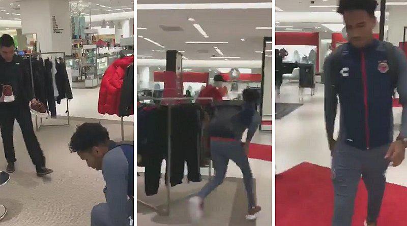 Pedro Gallese le juega broma cruel a vendedor al probarse unas zapatillas (VIDEO)
