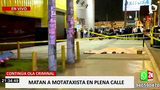 Sicario mata a balazos a mototaxista extranjero en exteriores de centro comercial de San Juan de Miraflores