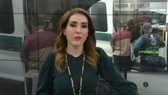 Un video viral muestra el momento en el que una periodista se enfadó y soló una palabrota en plena emisión de su programa. | Crédito: Milenio / Captura de TV.