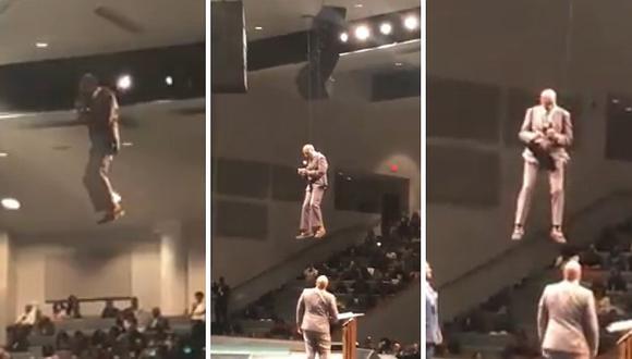 Pastor que se cree Jesucristo "vuela"en entrada triunfal y se viraliza en redes (VIDEO)